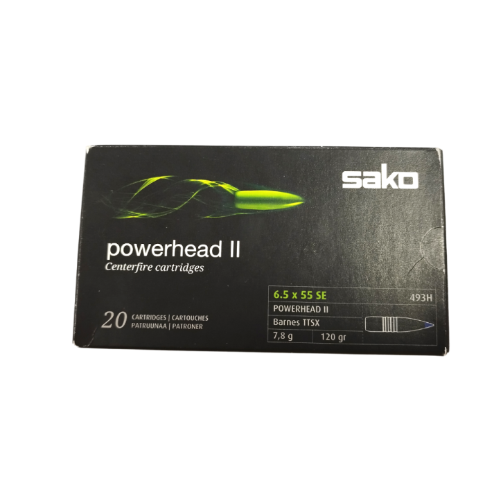 Amunicja SAKO 6,5X55SE POWERHEAD II BARNES TTSX 7,8G